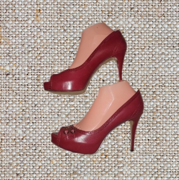 Nine West Dark Red Pumps - Picture 2 of 4